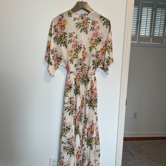 REFORMATION Karen Floral Wrap Midi Maxi Dress Milo \\ M - Picture 8 of 9